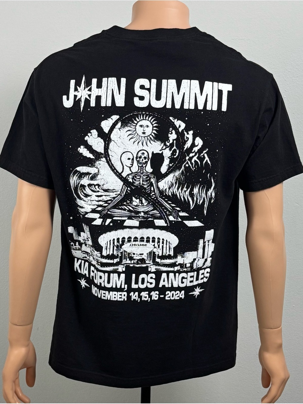 John Summit Comfort In Chaos Kia Forum Los Angeles 2024 Concert T-Shirt L
